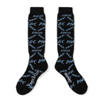 All-Over Script Logo Socks Black