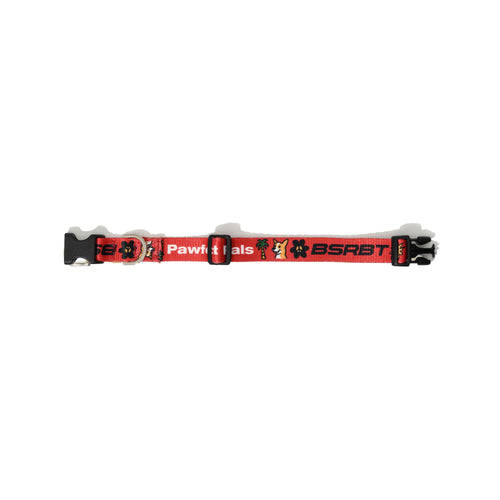 Pawfect Pals Print Webbing Collar Red