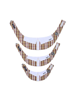 Pet Neck Collar Check Brown