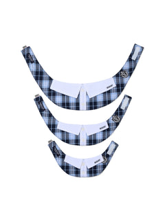 Pet Neck Collar Check Blue
