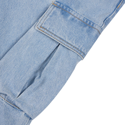 Cargo Loosefit Denim Pants Lightblue