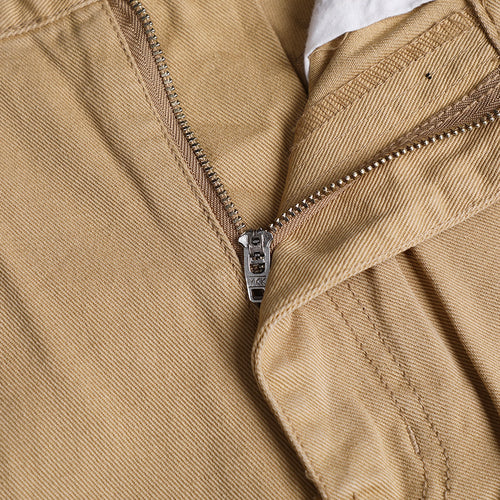 Cargo Loosefit Cotton Pants Beige