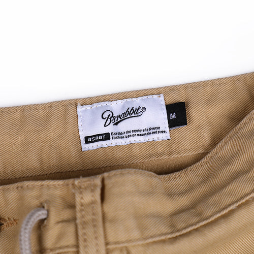 Cargo Loosefit Cotton Pants Beige