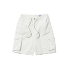 Cargo Loosefit Cotton Short Pants Ivory