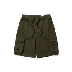 Cargo Loosefit Cotton Short Pants Khaki
