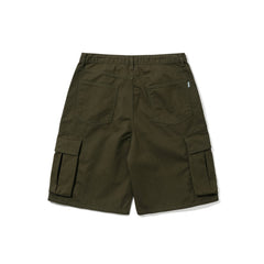 Cargo Loosefit Cotton Short Pants Khaki