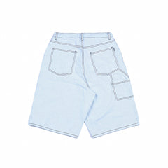 Carpenter Loosefit Denim Short Pants Iceblue