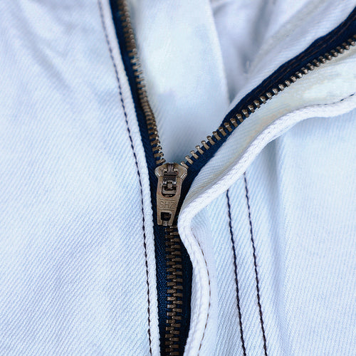 Carpenter Loosefit Denim Short Pants Iceblue