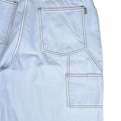 Carpenter Loosefit Denim Short Pants Iceblue