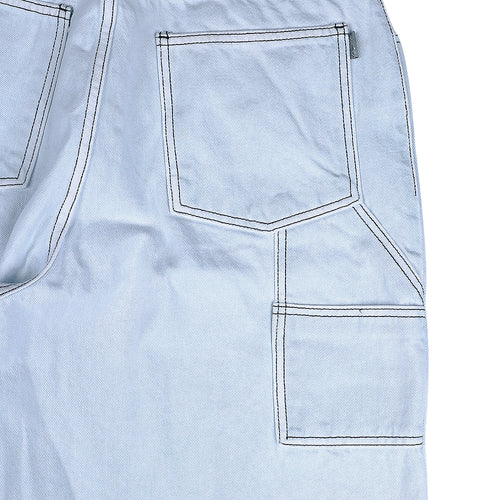 Carpenter Loosefit Denim Short Pants Iceblue