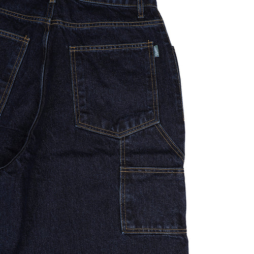 Carpenter Loosefit Denim Short Pants Rawblue