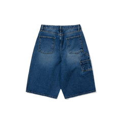 Carpenter Loosefit Denim Short Pants Brush Blue