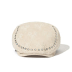 Jeweled Hunting Cap Lace Leather