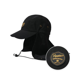 5 Panel Desert Hat Black