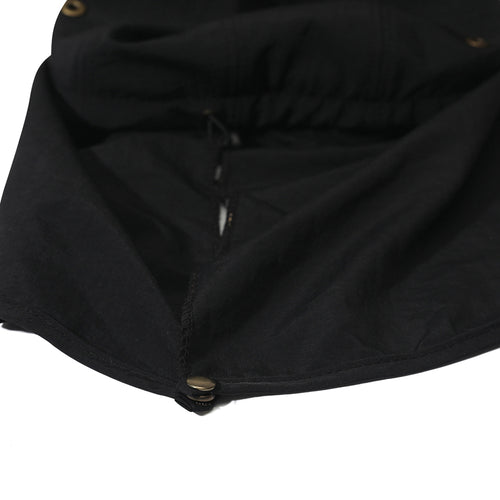 5 Panel Desert Hat Black