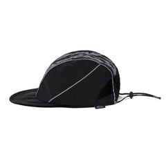 Bsr Mirror Reflective Piped Cap Black