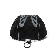 Bsr Mirror Reflective Piped Cap Black
