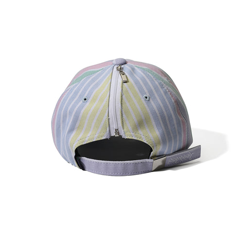 Gr Open Zipper Cap Stripe Pastel