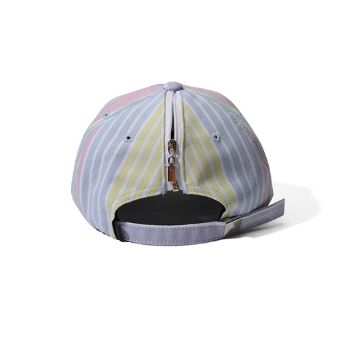 Gr Open Zipper Cap Stripe Pastel