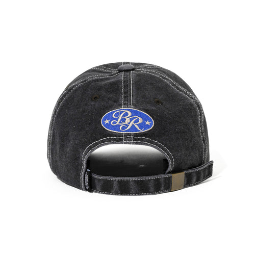 Heavy Stitching Vintage Washed Cotton Cap Charcoal