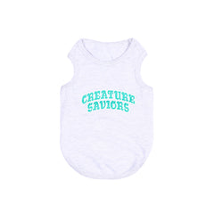 CS PUPPY ARCH LOGO T LIGHT HEATHER GREY