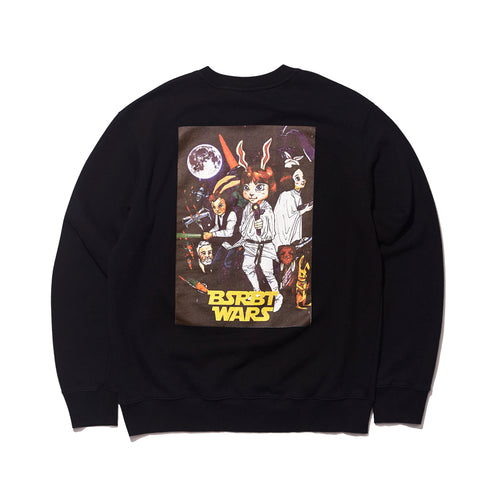 Rabbit Wars Welcome Dry Sweat Shirt Black