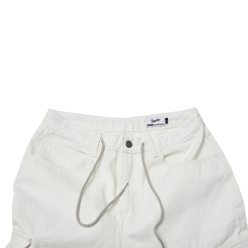 Cargo Loosefit Denim Pants Ivory