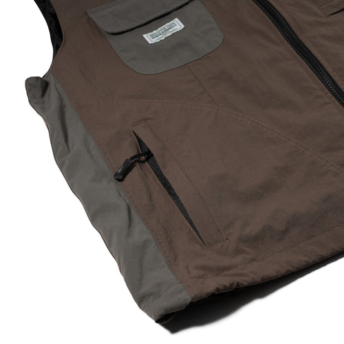 Active Trail Hooded Vest Dark Brown