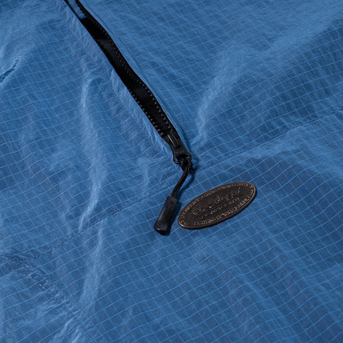 Shadow Grid Hooded Anorak Jacket Cobalt Blue