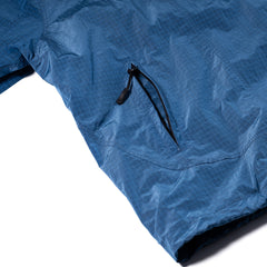 Shadow Grid Hooded Anorak Jacket Cobalt Blue