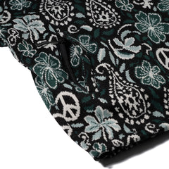 Paisley Peace Jacquard Anorak Jacket Khaki