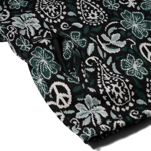 Paisley Peace Jacquard Anorak Jacket Khaki