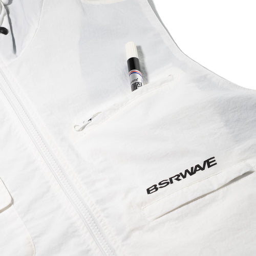 Active Trail Hooded Vest Ivory