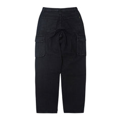 Cargo Loosefit Denim Pants Black