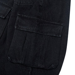Cargo Loosefit Denim Pants Black
