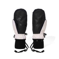 Earth Tone Art Print Zip Pocket Mittens Hare