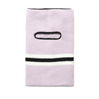 Open Face Mask Stripe Purple