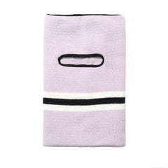 Open Face Mask Stripe Purple