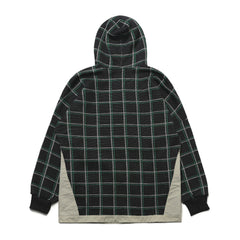 Brt Fleece Hoodie Check Black