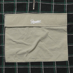 Brt Fleece Hoodie Check Black