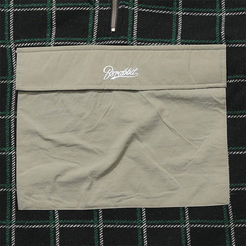 Brt Fleece Hoodie Check Black