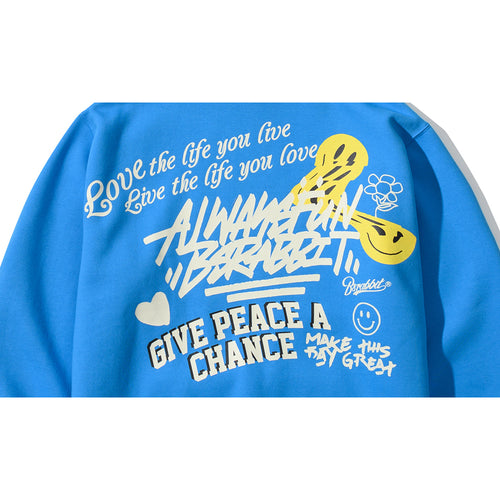 Gpc Smile Big Logo Hoodie Skyblue