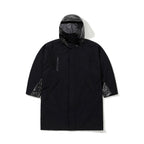 Gloss Panel Rain Coat Black