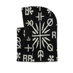 Br Jacquard Double String Hoodwarmer Black