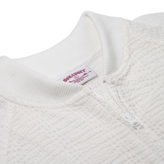 Sheer Cotton Bomber Jacket Off White
