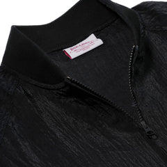 Sheer Bomber Jacket Black
