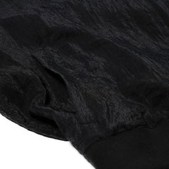 Sheer Bomber Jacket Black
