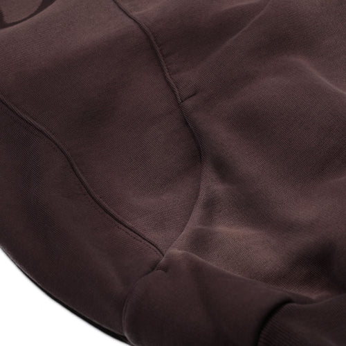 Bsr Washed Zip-Up Hoodie Brown