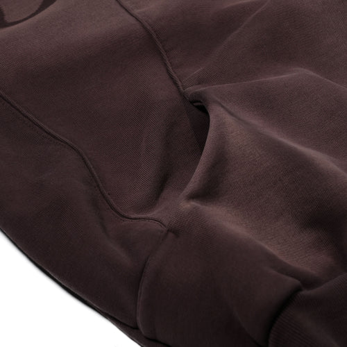 Bsr Washed Zip-Up Hoodie Brown