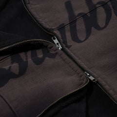 Bsr Washed Zip-Up Hoodie Navy